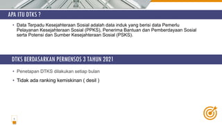 Sosialisasi Pendaftaran DTKS | PPTX