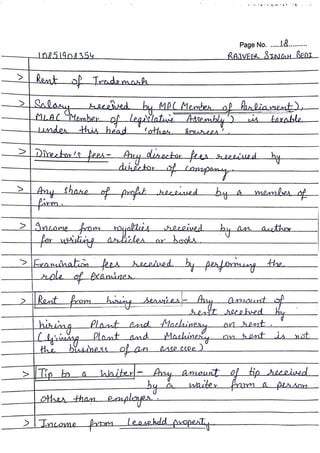 Direct Tax Laws | DTL | B com 5th sem | Hand Written Notes | by Ritish bedi #RVIRGO