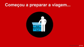 Começou a preparar a viagem...
 