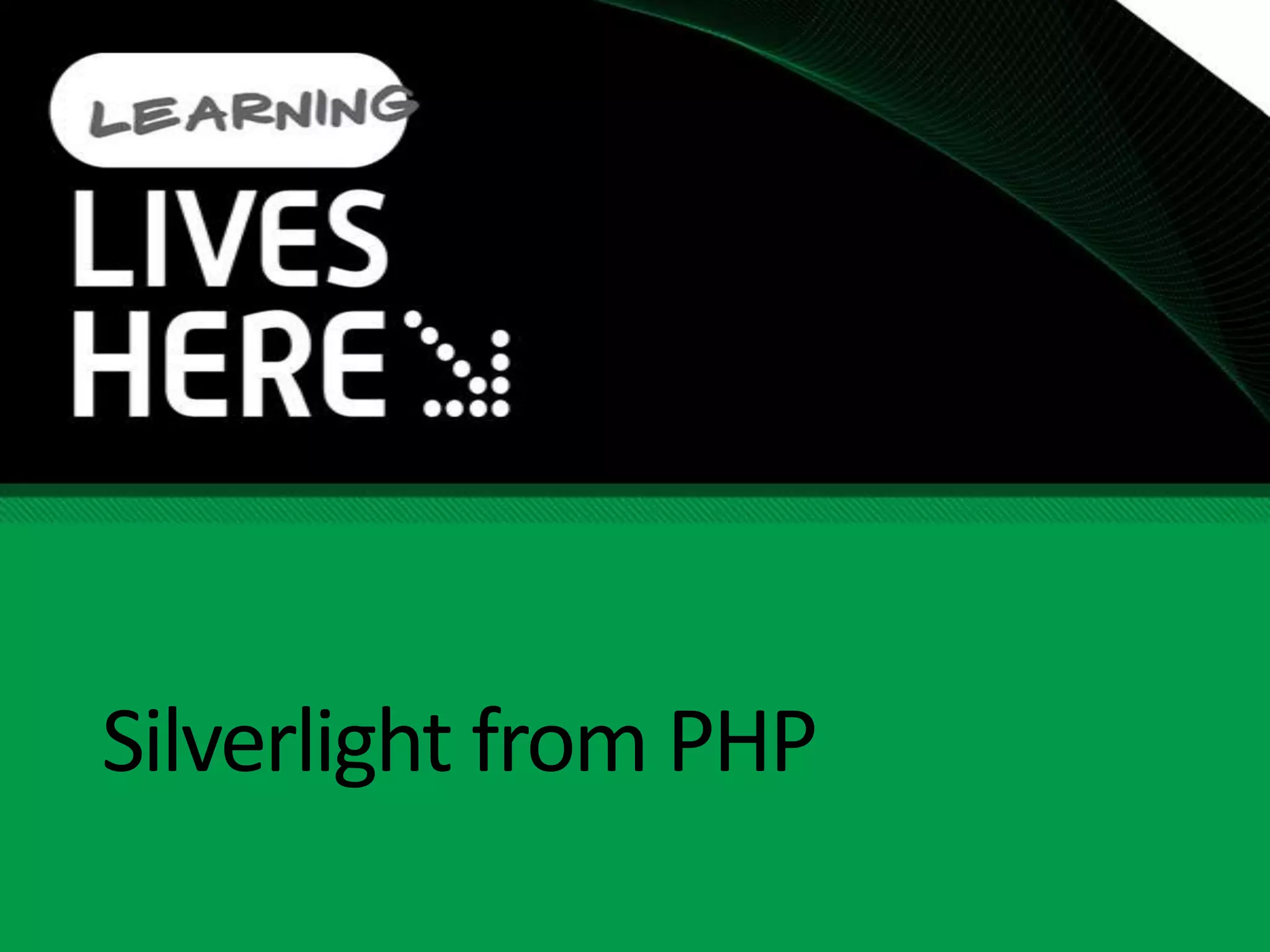 Silverlight from PHP