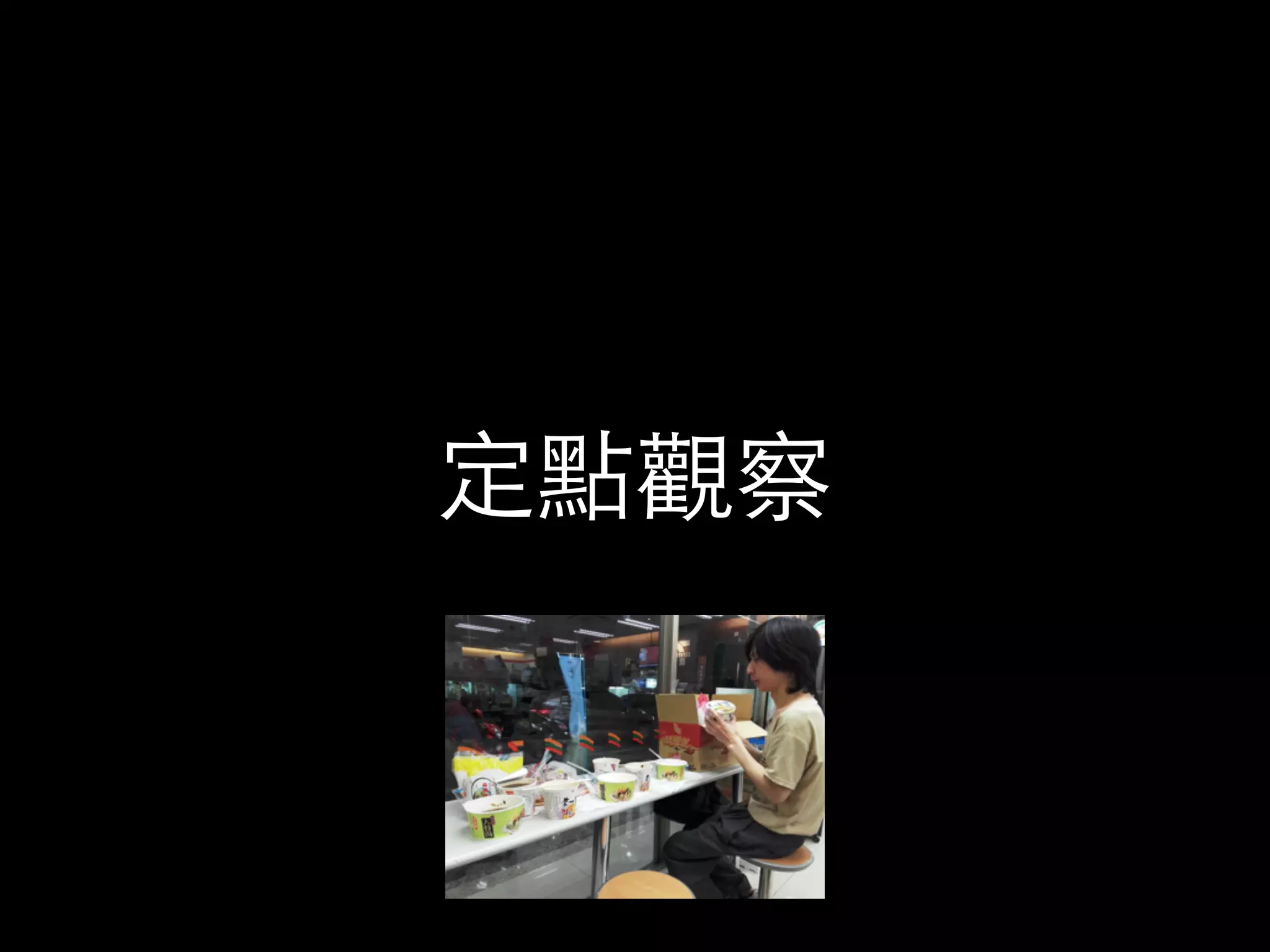 定點觀察 
 