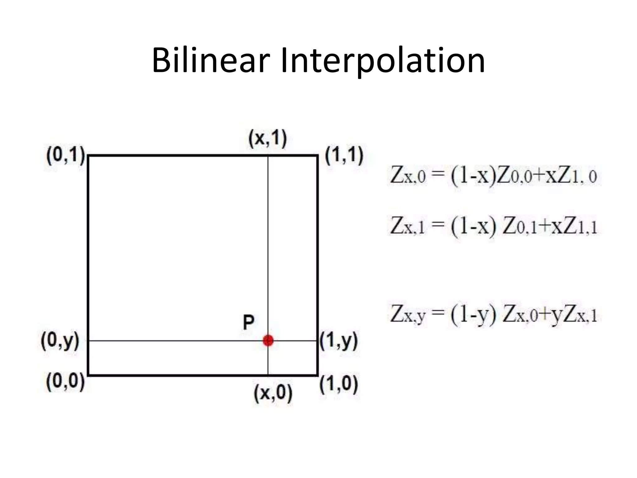 Bilinear Interpolation
 