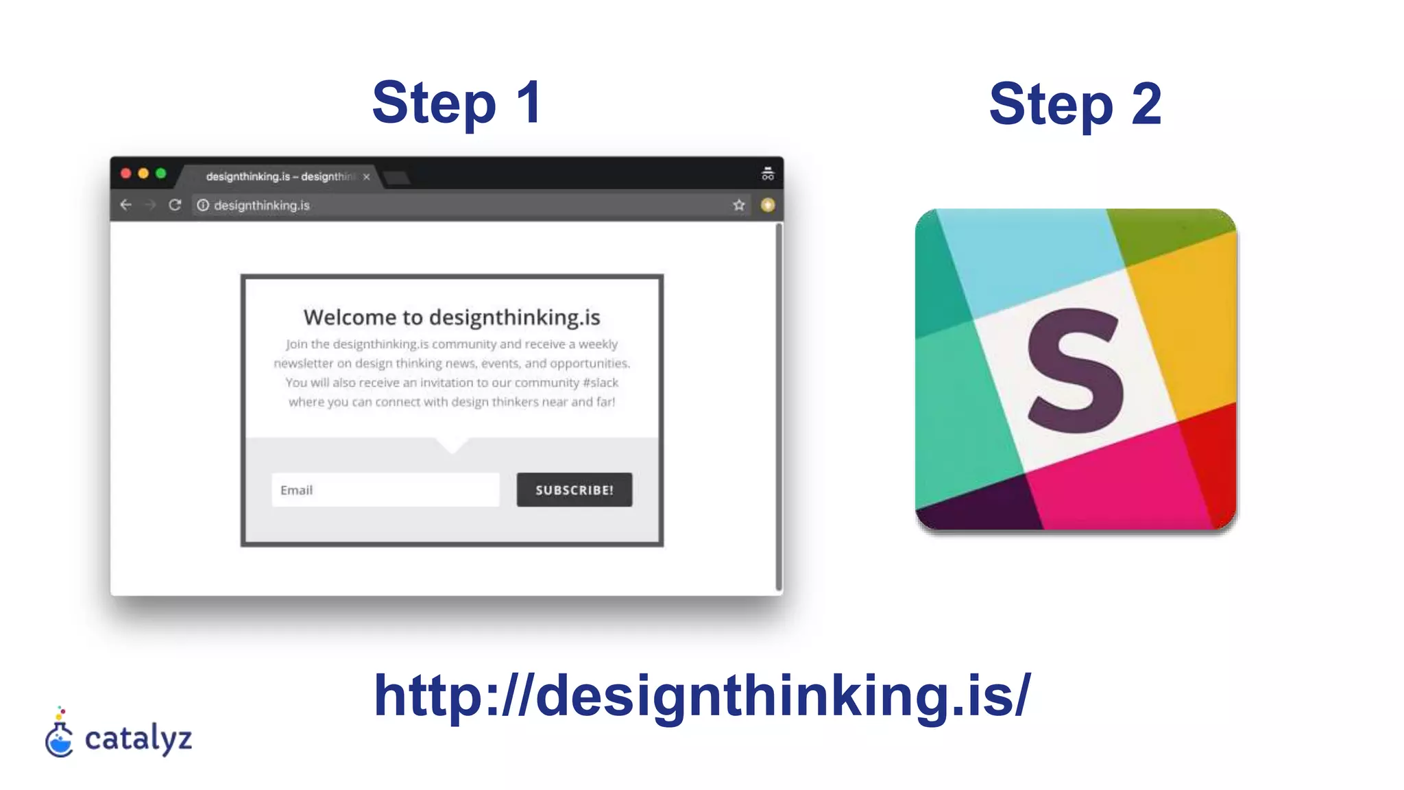 http://designthinking.is/
Step 1 Step 2
 