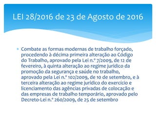 Direito do Trabalho, Prof. Doutor Rui Teixeira Santos, Licenciatura de Gestão (ISEIT 2016)