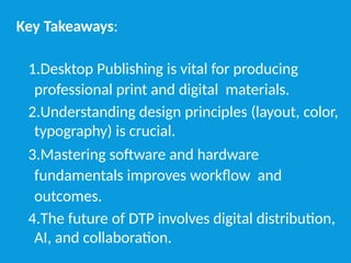 desktop publishing presentation for students | PPTX