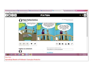 Parte final 
Aprendizaje Basado en Problemas: Cuarta fase-Productiva  