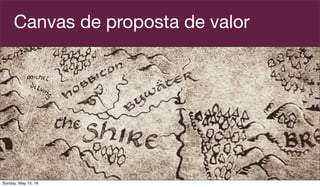 Canvas de proposta de valor
Sunday, May 15, 16
 