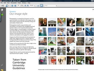 Taken from Cambridge University Guidelines 