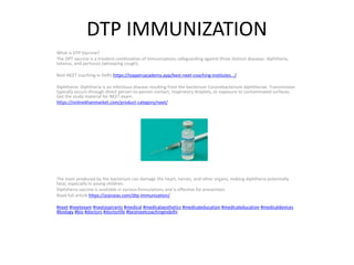 Dtp Injections DTP IMMUNIZATION.pptx
