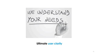 2020
Ultimate user clarity
 