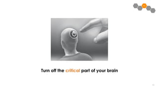 6262
Turn off the critical part of your brain
 