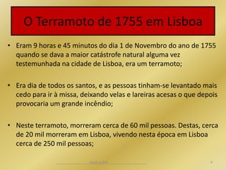 O Terramoto de 1755 em Lisboa