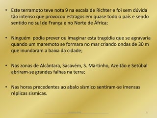O Terramoto de 1755 em Lisboa