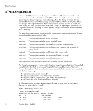Trace User Guide Dtrace User Guide | PDF