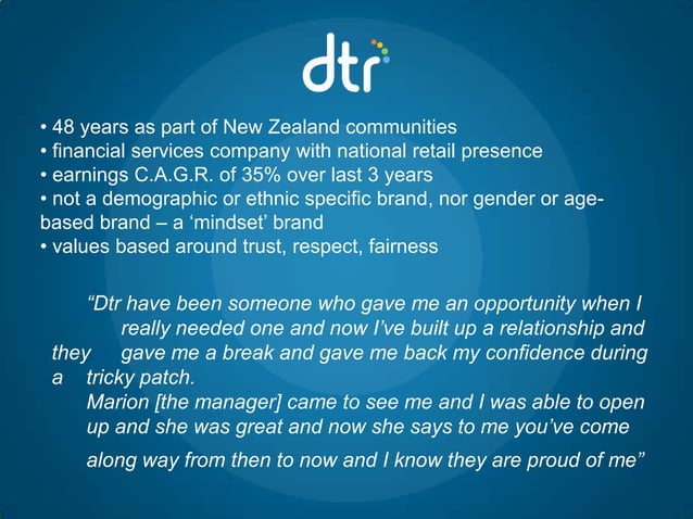 Dtr Brand Integration Presentation 28072010 | PPT