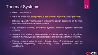 Introduction to Design of thermal systems and optimization | PPTX