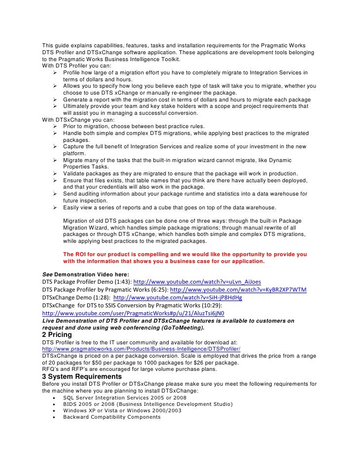 DTS xChange And DTS Profiler Data Sheet V2
