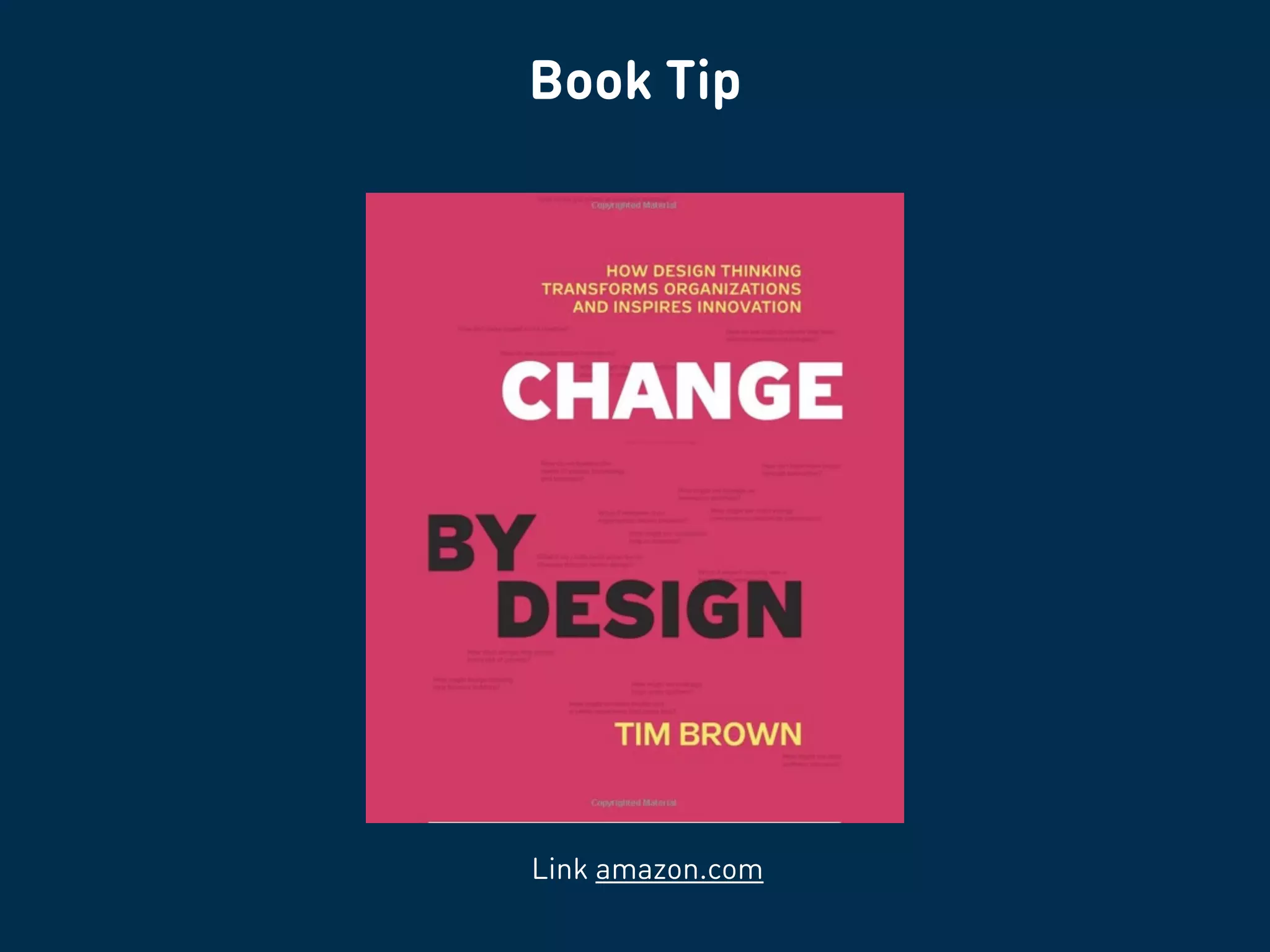 Book & Video Tipson Design Thinking
 