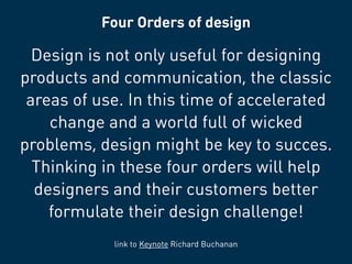 Roger Martin has written a lot about Design Thinking from his business perspective,
helping companies like Procter & Gable...