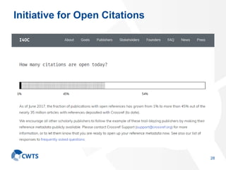 Initiative for Open Citations
28
 