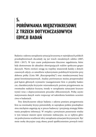 Zarządzanie kryzysem w polskich przedsiębiorstwach