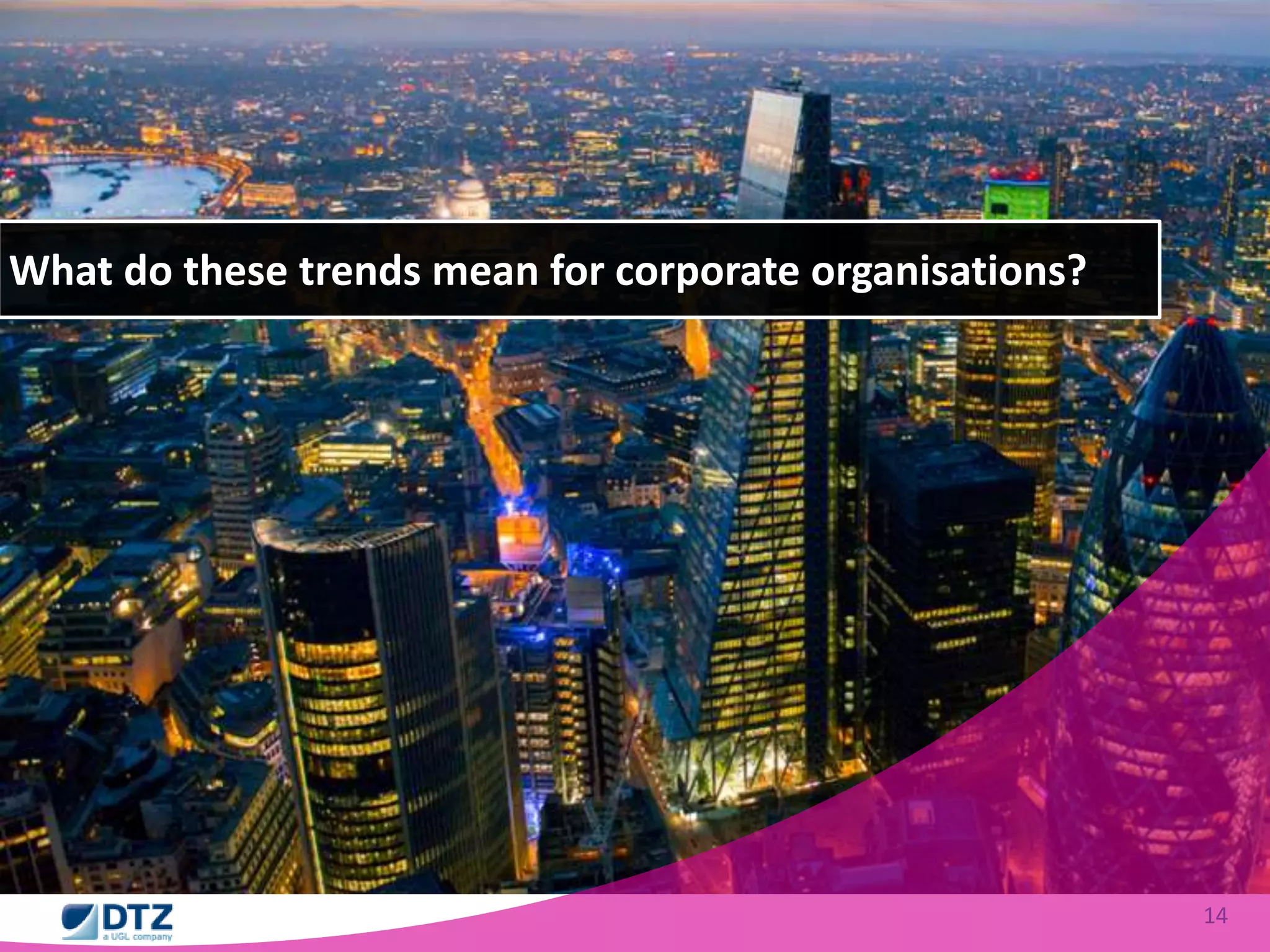 14 
What do these trends mean for corporate organisations? 
 