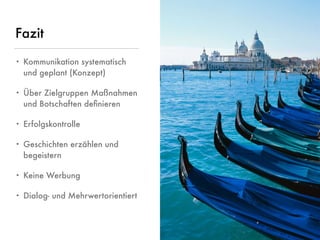 © www.digitale-spielwiese.org, Cologne 2015 - Lunch&Learn Axel Springer 13.02.2015
Fazit
• Kommunikation systematisch
und geplant (Konzept)
• Über Zielgruppen Maßnahmen
und Botschaften deﬁnieren
• Erfolgskontrolle
• Geschichten erzählen und
begeistern
• Keine Werbung
• Dialog- und Mehrwertorientiert
 