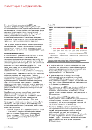 2011                                                              16
            DTZ
                                                                                                                                                                                                               *
                                                                                                                                   .$
                            ,                                                                                                900
                                                                                                                             800
                                                                    .                                    ,
                                                                                                                             700
                                                                                                                             600

            ,                                                                                                                500
                                                                                             .                               400
                                                                                                                             300
                        ,                                                                                                    200
                                                                                                                             100
                ,                                                              ,                                               0
                                                                            2008-2009                            .
                                                                                                                                        2003 2004 2005 2006 2007 2008 2009 2010 Q1-Q3
                                                                                                                                                                                 2011

                                                                   2011
                                                                                                                                   : DTZ Research
                                                                                                                                        :
                                                                                             .               ,
                                                                                                                         *
                                                                        ,                                                                       (                                                         ).
                                                         ,                   $20                                 .
                                                             -                   2011                                x                                               2011
                                ,                                2010             ,
                                                                                                                                                ,
                            ,                                                                                .                              .
                                                                                                                                                                    $25                  .
                                                                   2011
                                                                                                                     x                                               2011

                            .                    ,                                                                                                      21 600          . ,
                                                                                                                                                                                                           .
«     -2012»,
                                                                                                                                                                                 .
2009-2010                       ,
                                                                                                                     x                                                   2011                         «            »
                    .
                                                                                                                                                    ,                                                                  .

                                                                                     ,                                       $5                           .
                                                                                         ,
                                                                                                                     x                                               2011
                                                     ,                  2008                     .                                                                              Nestlé
                                                                                                                                                                «               »
                                                                         ,                                                                              5 500       .                                                      3
                                        -                    2011                                                              ,                                                             .
                                                                             ,
                                            :                                                                        x                              «XXI            »,
x                                               2011                                                                                        ,
    «1+1»                                                                                                                                                                            «               »,
                                                                   «                                 »                                                                                           «                             »
                                            12 120           .                   .                                                  .
                                                                                                                             Monkar Limited.
    $25                             .                                                                                                 2011                          ,
                                                                                                                             $14             .


www.dtz.com                                                                                                                                                                                                                    20
 