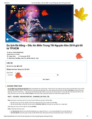 Du lịch Đà Nẵng – Dấu Ấn Miền Trung Tết Nguyên Đán 2019 giá tốt từ TP.HCM