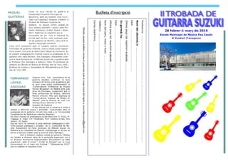 II Taller de Guitarra Suzuki. Curs 14-15