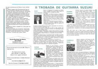 II Taller de Guitarra Suzuki. Curs 14-15