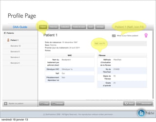 Proﬁle Page




                         (c) BioPredictive 2008 - All Rights Reserved - No reproduction without written permission

vendredi 18 janvier 13
 