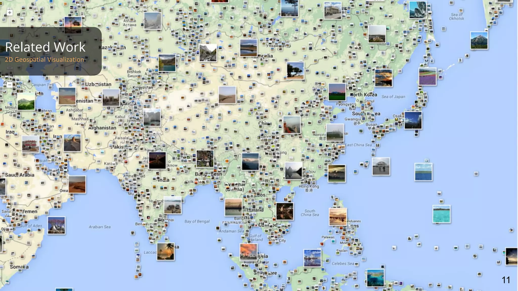 Related Work
2D Geospatial Visualization
11
 