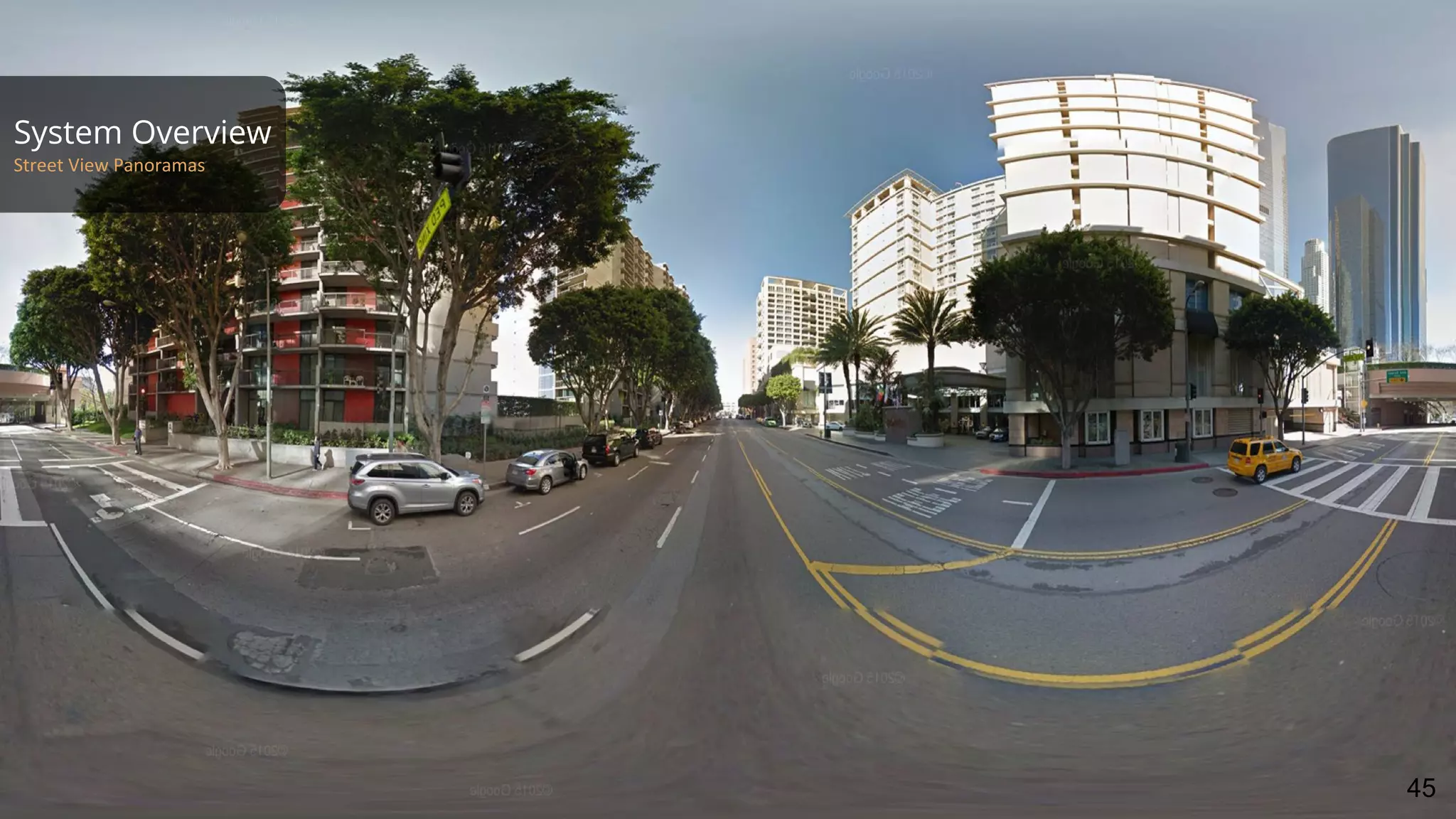 System Overview
Street View Panoramas
45
 