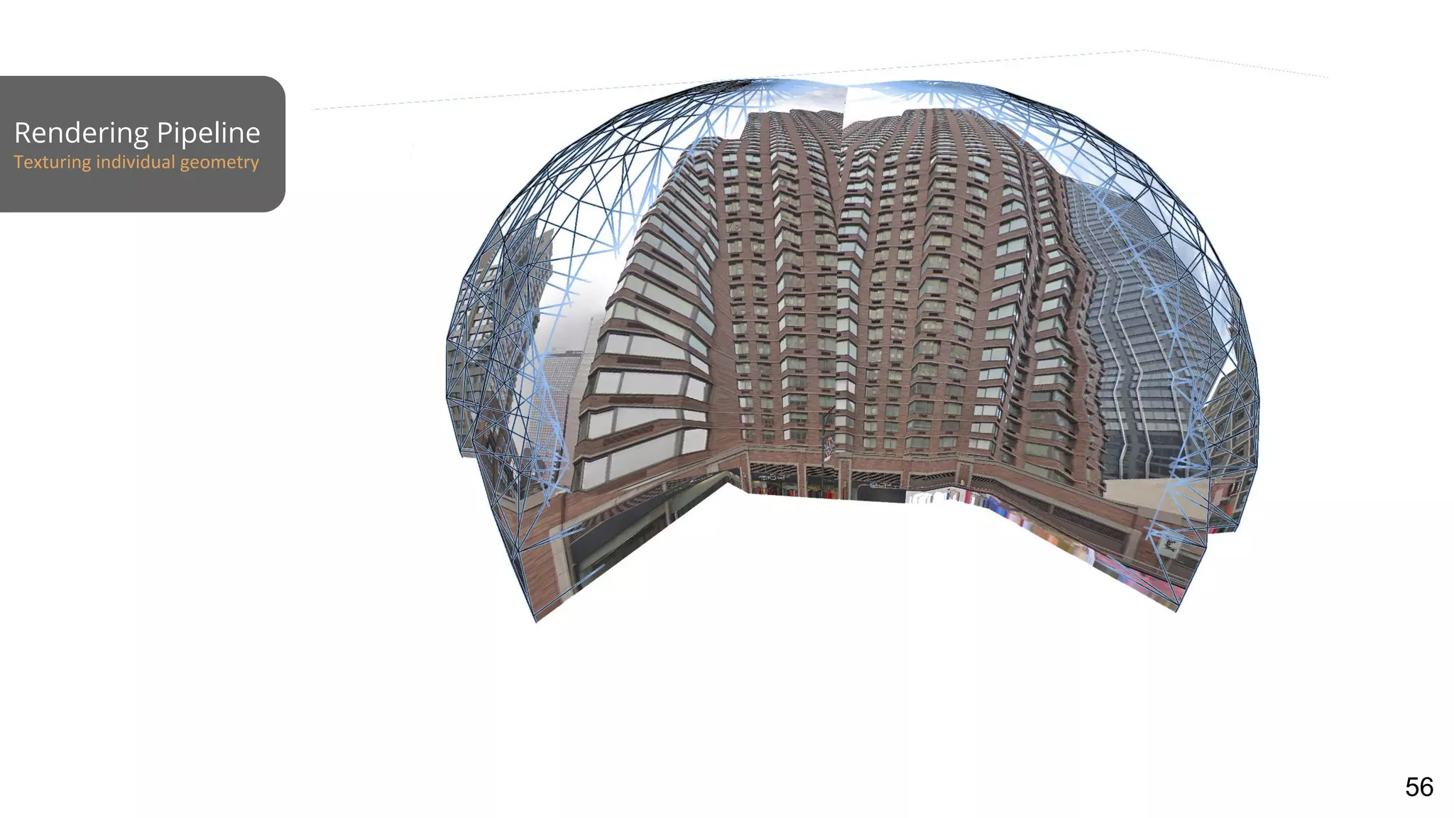 Rendering Pipeline
Texturing individual geometry
56
 