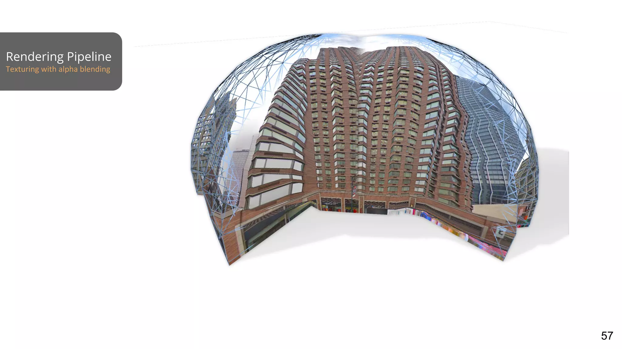 Rendering Pipeline
Texturing with alpha blending
57
 