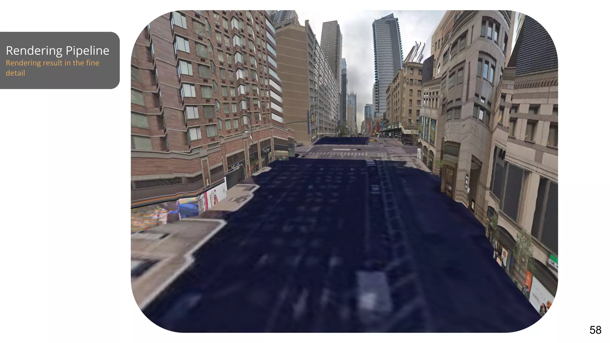 Rendering Pipeline
Rendering result in the fine
detail
58
 