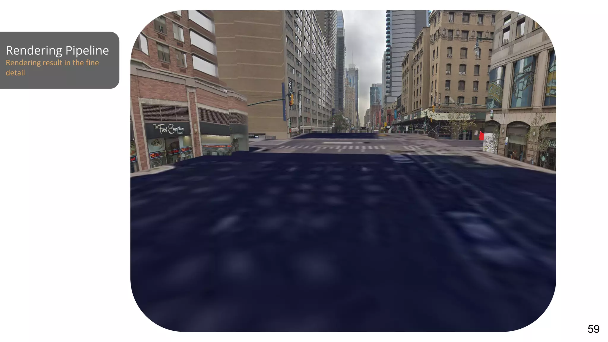 Rendering Pipeline
Rendering result in the fine
detail
59
 