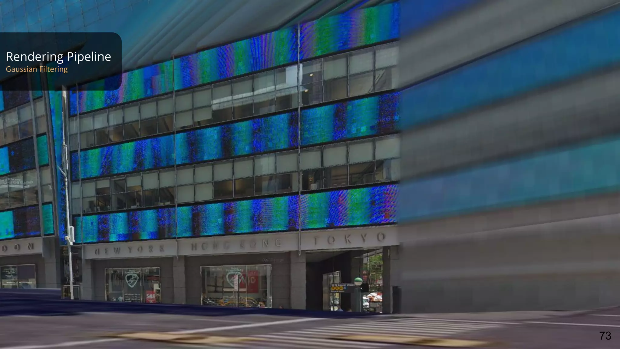 Rendering Pipeline
Gaussian Filtering
73
 