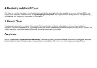 What are the phases of an Engineering Project Management process? | PDF