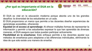 DUA estrategia para la aplicacion en las escuelas del estado de ...