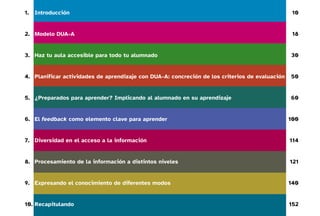 Diseño universal de aprendizaje DUA EDUCACION INCLUSIVA | PDF
