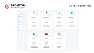 Хостинг для PBN
 