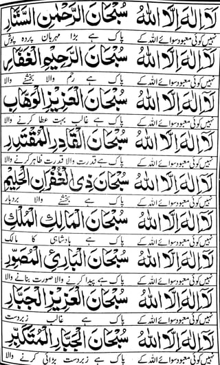 Dua Ganjul Arsh with URDU translation