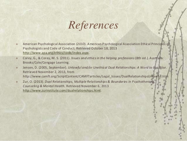 resume references relationship example