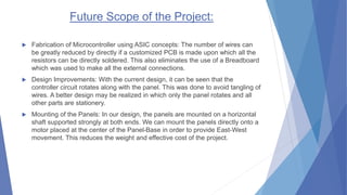 Dual axis solar tracker | PPTX