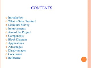 Dual axis solar tracking system using microcontroller | PPTX