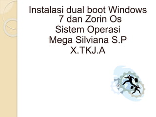 Instalasi dual boot Windows
7 dan Zorin Os
Sistem Operasi
Mega Silviana S.P
X.TKJ.A
 