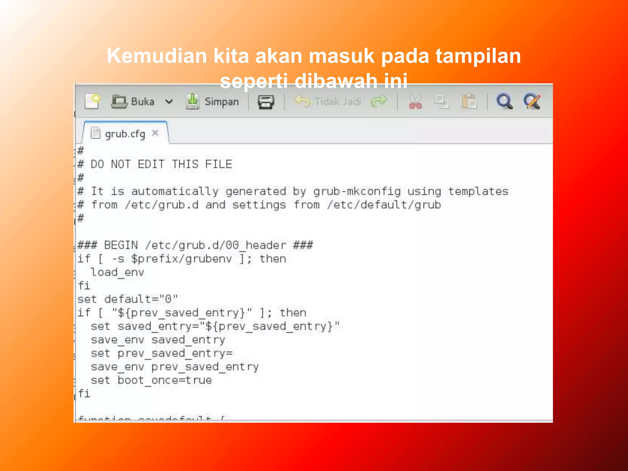 Kemudian kita akan masuk pada tampilan
seperti dibawah ini
 