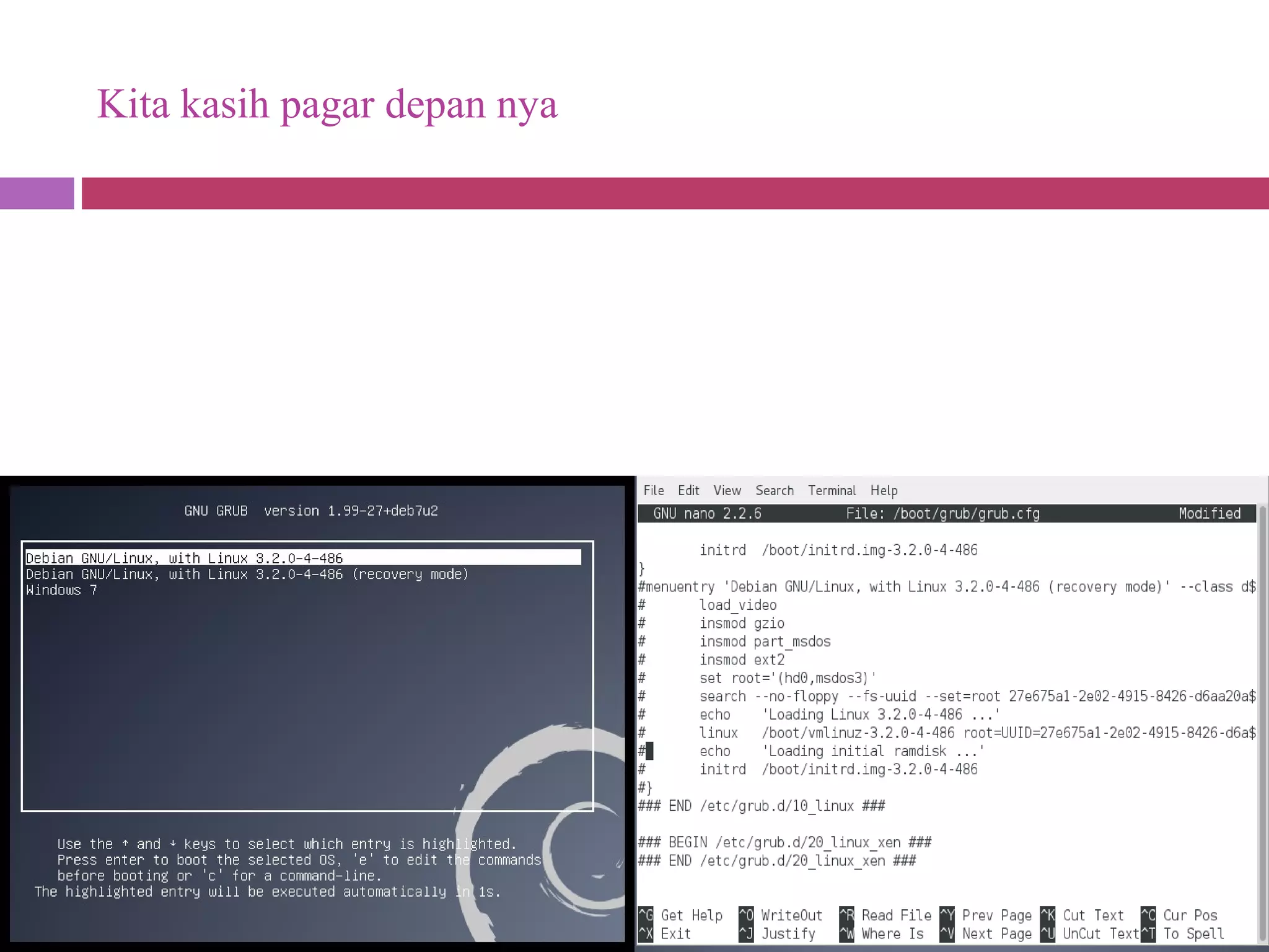 Kita kasih pagar depan nya
 